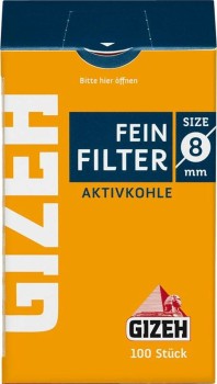Gizeh Filter Fein Aktivkohle mit Klebefläche 8mmskohle 6mmohle 6mm für x-type Cig
